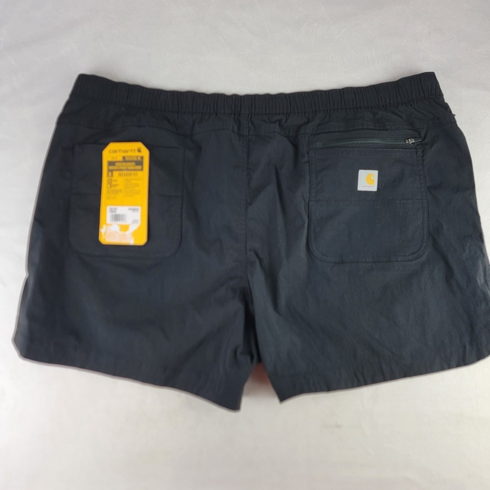 Carhartt Womens Force Relaxed Ripstop 5-Pocket Black Work Shorts XXL - 20 NEW - Picture 9 of 10